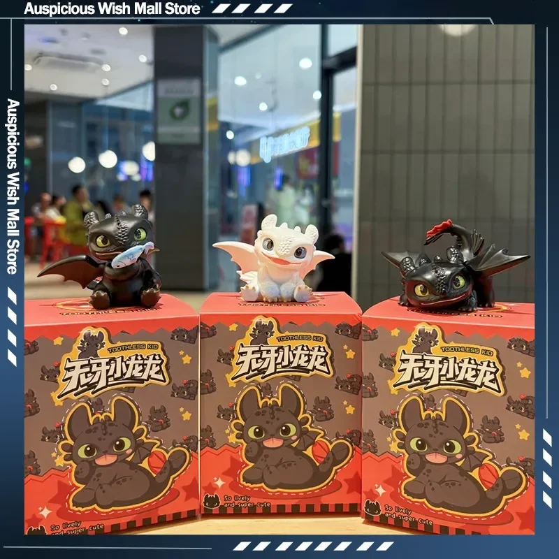 Personnages de dessins animés mignons, série Dragon Toothless, boîtes mystères créatives, décoration de bureau, décoration de voiture, boîte surprise, cadeau