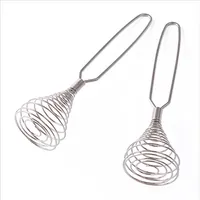 1pcs Kitchen Accessories New Spiral Whisk Stirrer Mixer Egg Beater Blender Cooking Kitchen Utensil Tool Hot Sale