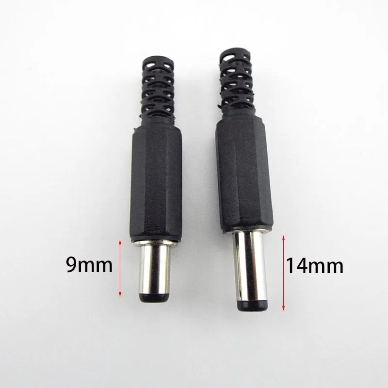 DC Female TO Male Power Supply Connectors 5.5*2.1mm 5.5*2.5mm Female OR Male Plug Jack Socket Adapter Wire DIY Projects E4
