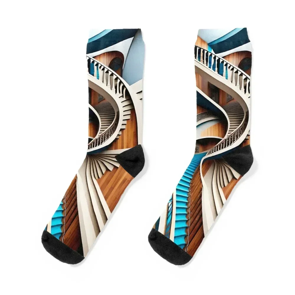 

Nightmares about Stairs 3 - Azur Carpet Socks warm winter cotton set floral Socks Male Women's