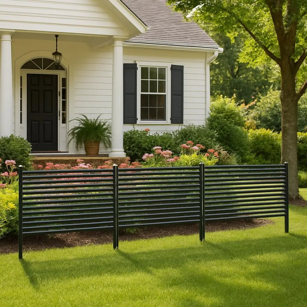 2/3-Pack Expandable PE Coated Metal Garden FenceD  waterproof & UV resistant for all weather. Easy quick assembly, hides AC units Outdoor Privacy