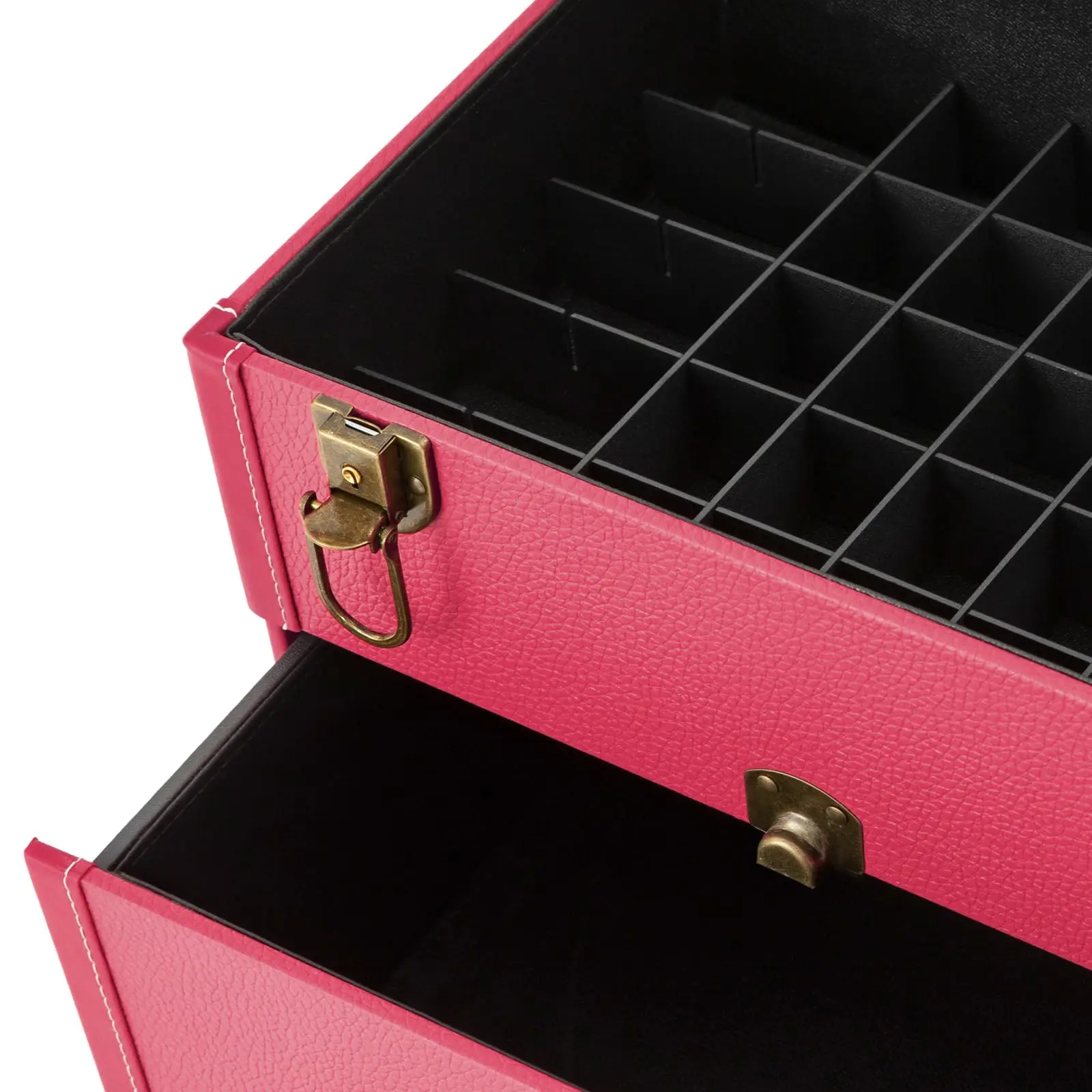 ローリングメイクアップケース - 引き出し付きポータブル化粧品トロリー、メイクアップ、マニキュア、マニキュア用の4輪付き多機能オーガナイザー