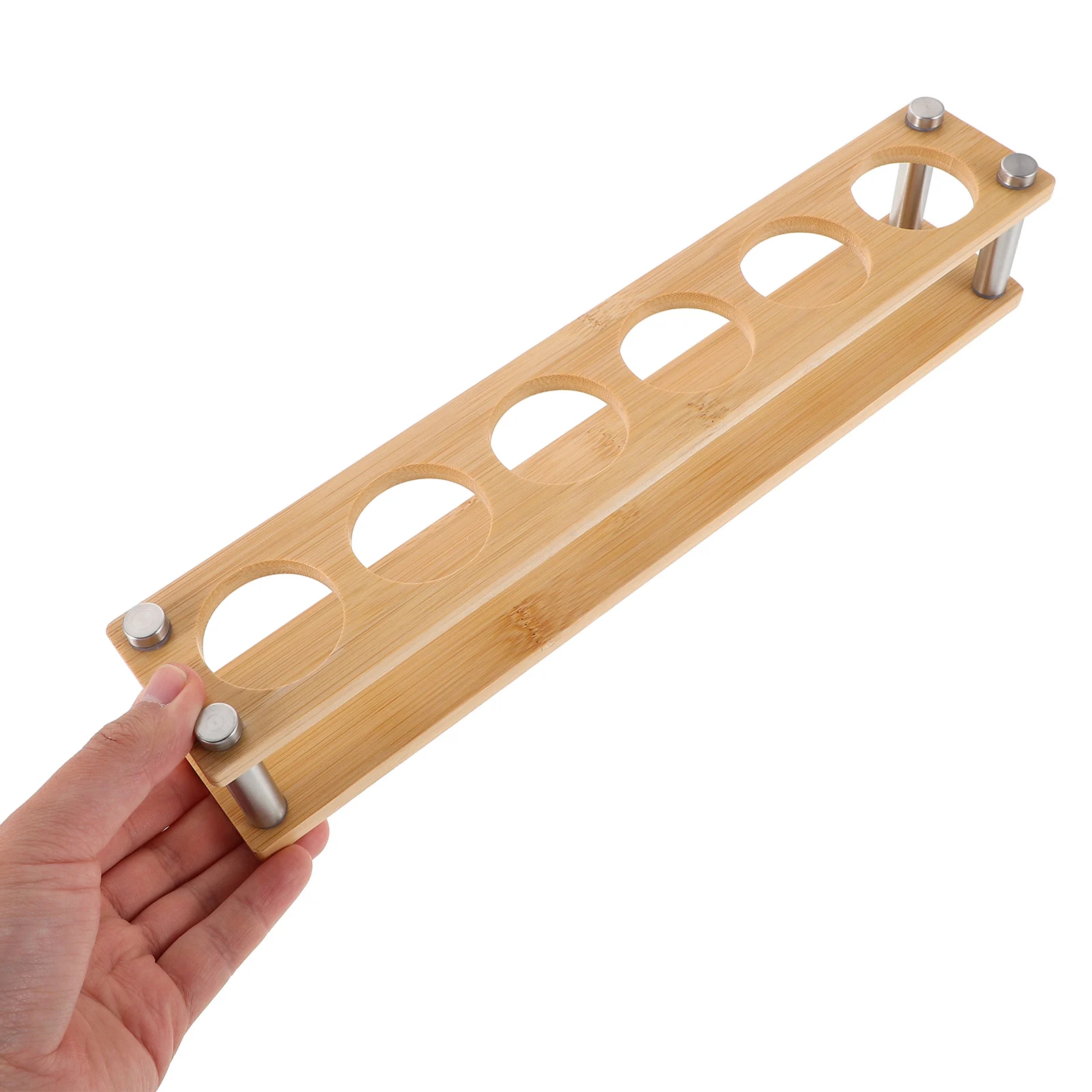 

White Glass Holder Bar Club Tray Accessories for Party Window Rack Shot Display Kitchen Glasses Stand