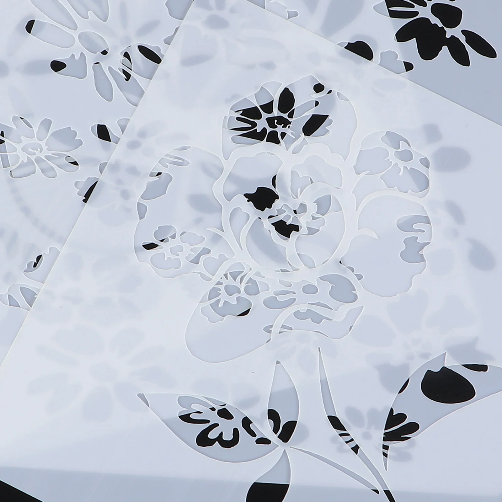 

4Pcs Chic Flower Stencil Set for Craft DIY Scrapbooking Painting Home Decoration Reusable Template Drawing Tool Stencil Art
