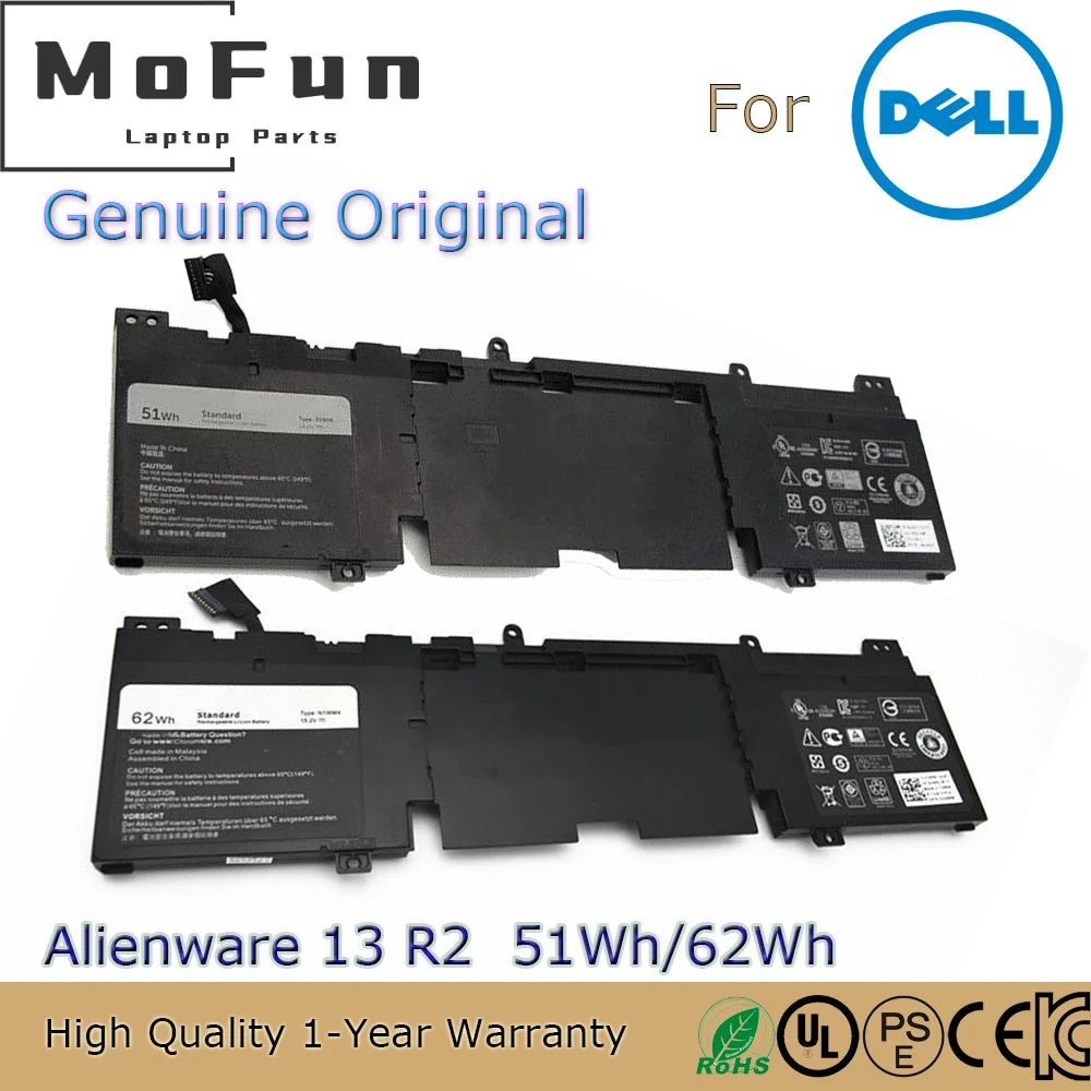 

Brand New Original 3V806 14.8V 51Wh Laptop Battery for Dell Alienware 13 R2 13.3" ALW13ED-1708 ALW13ED-1608 2608 1808