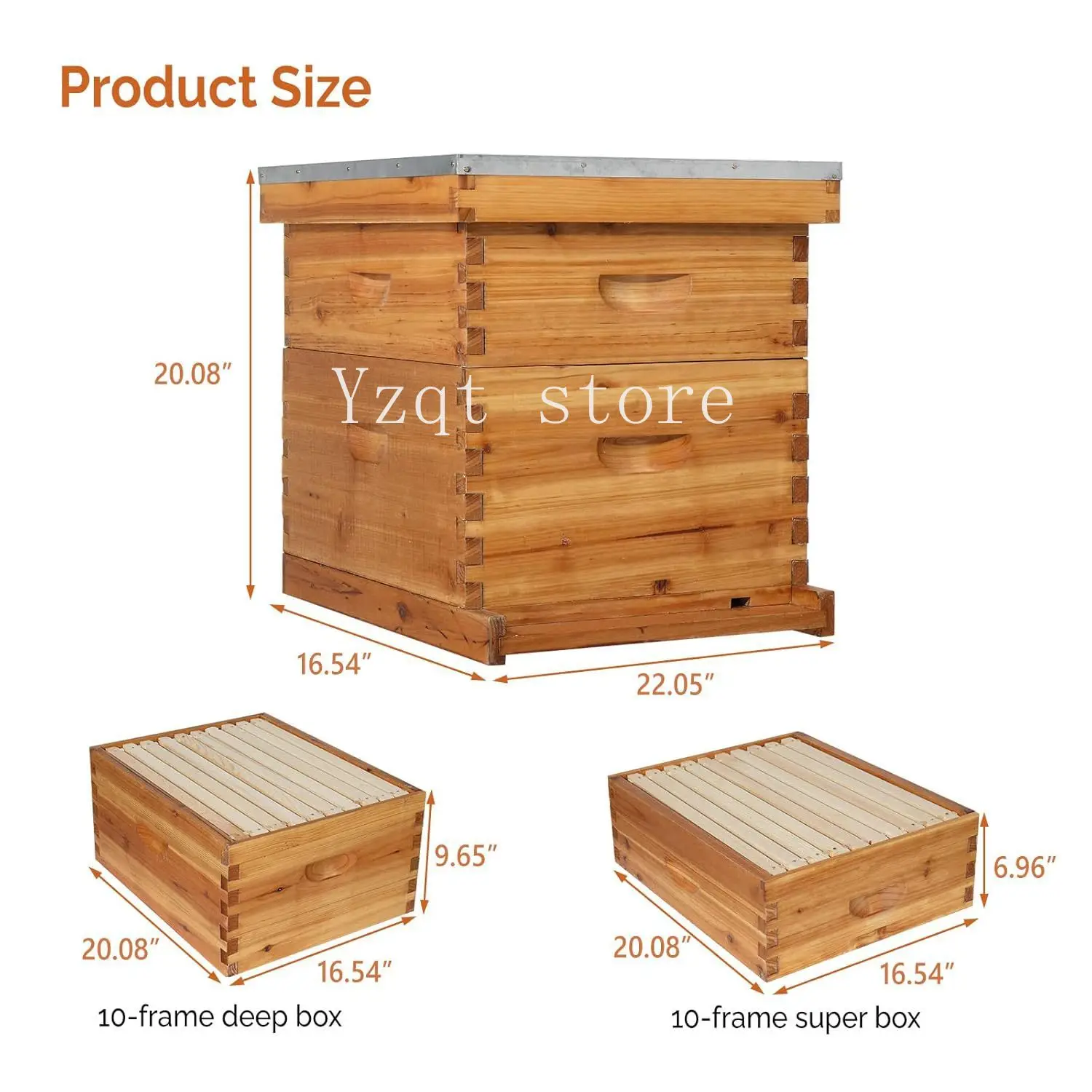 Bee box Amazon beekeeping tool set export wax-impregnated beehives beehives manufacturers wholesale cross-border hot sales