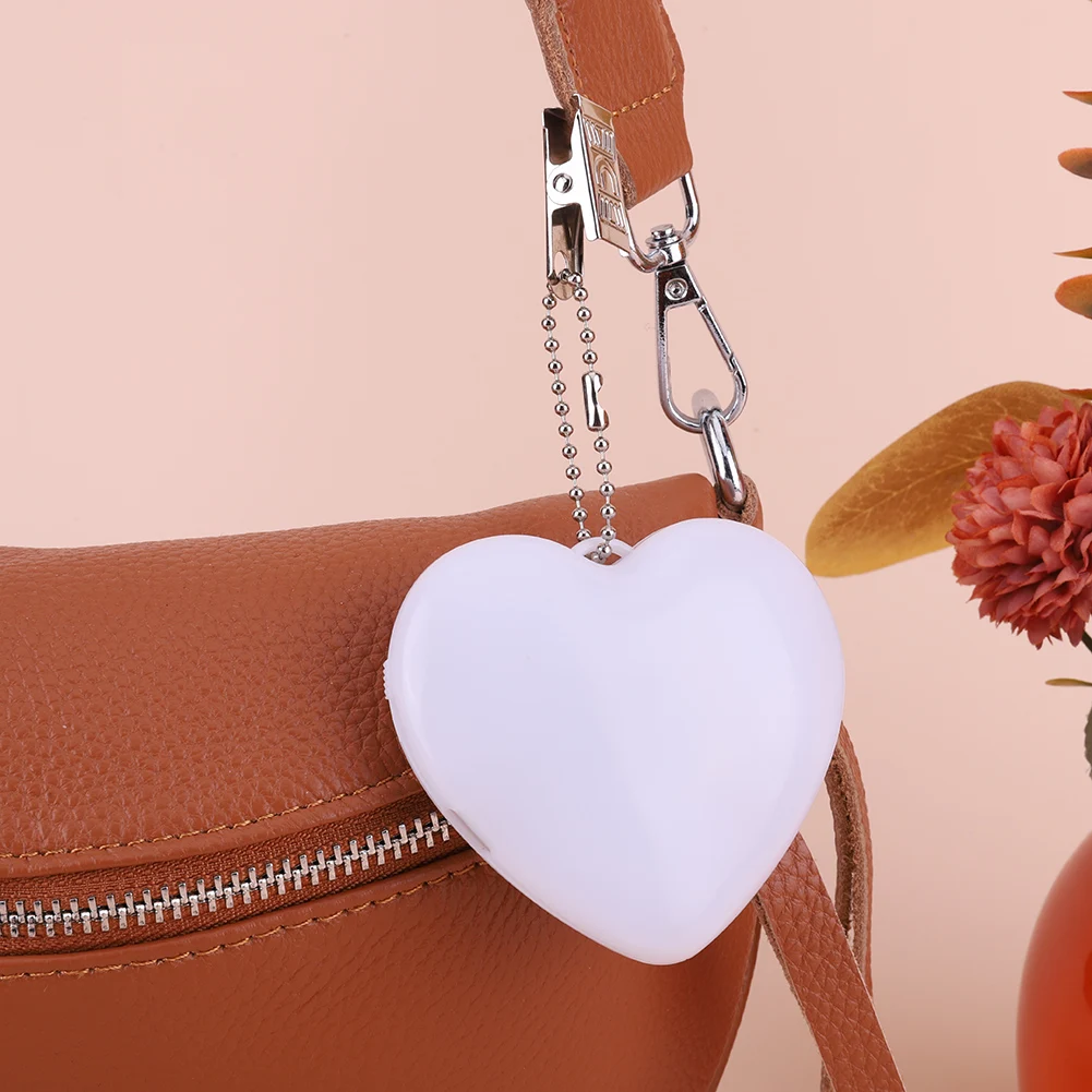 1/2/3Pcs LED Heart-shaped Night Light USB Charging Touch Sensor Lamp Purse Handbag Keychain Pendant Light Gifts For Women Girls