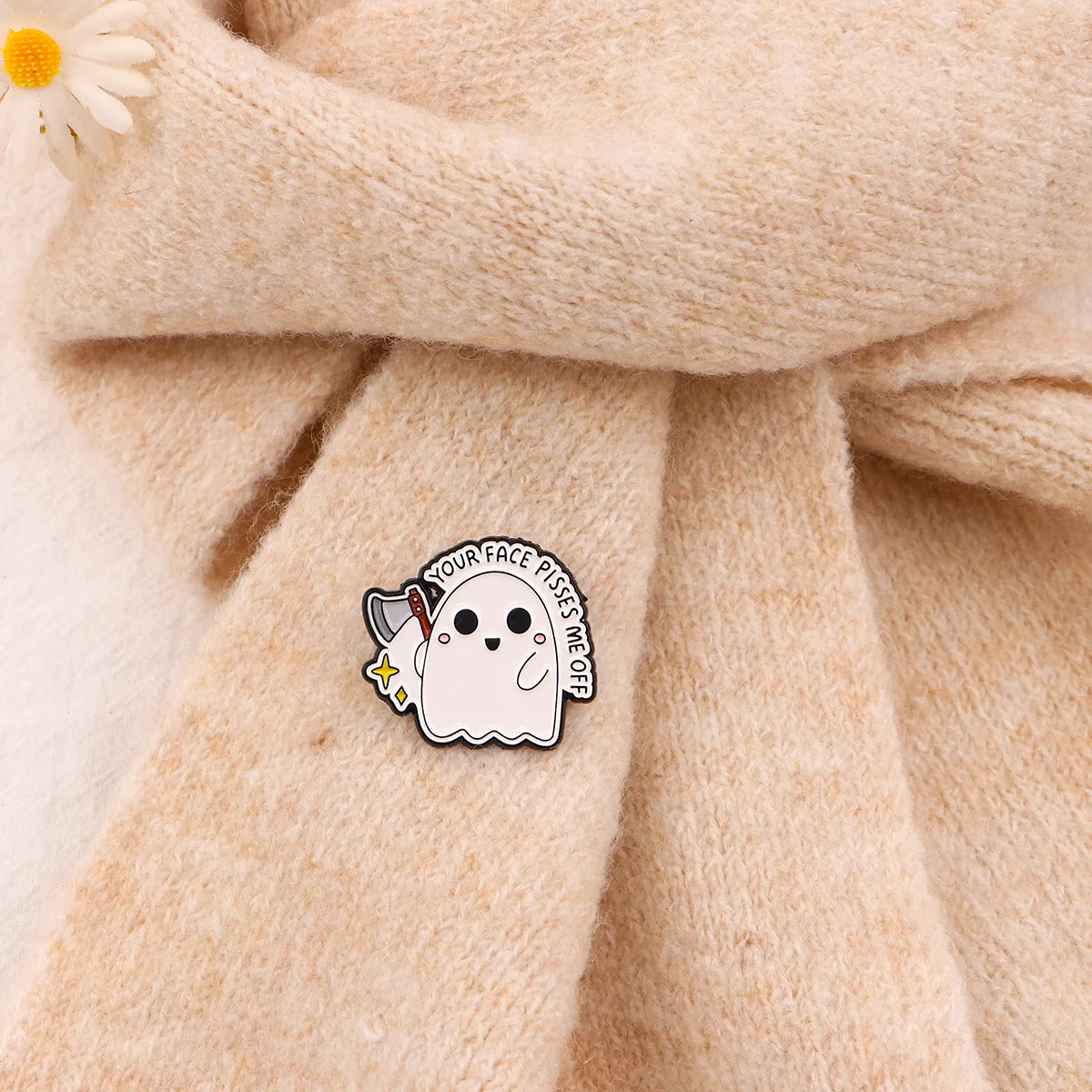 ฮาโลวีนกีตาร์ Ghost เข็มกลัด Badge เสื้อผ้ากระเป๋าเป้สะพายหลังอุปกรณ์เสริม Pin Alloy Badge ใหม่