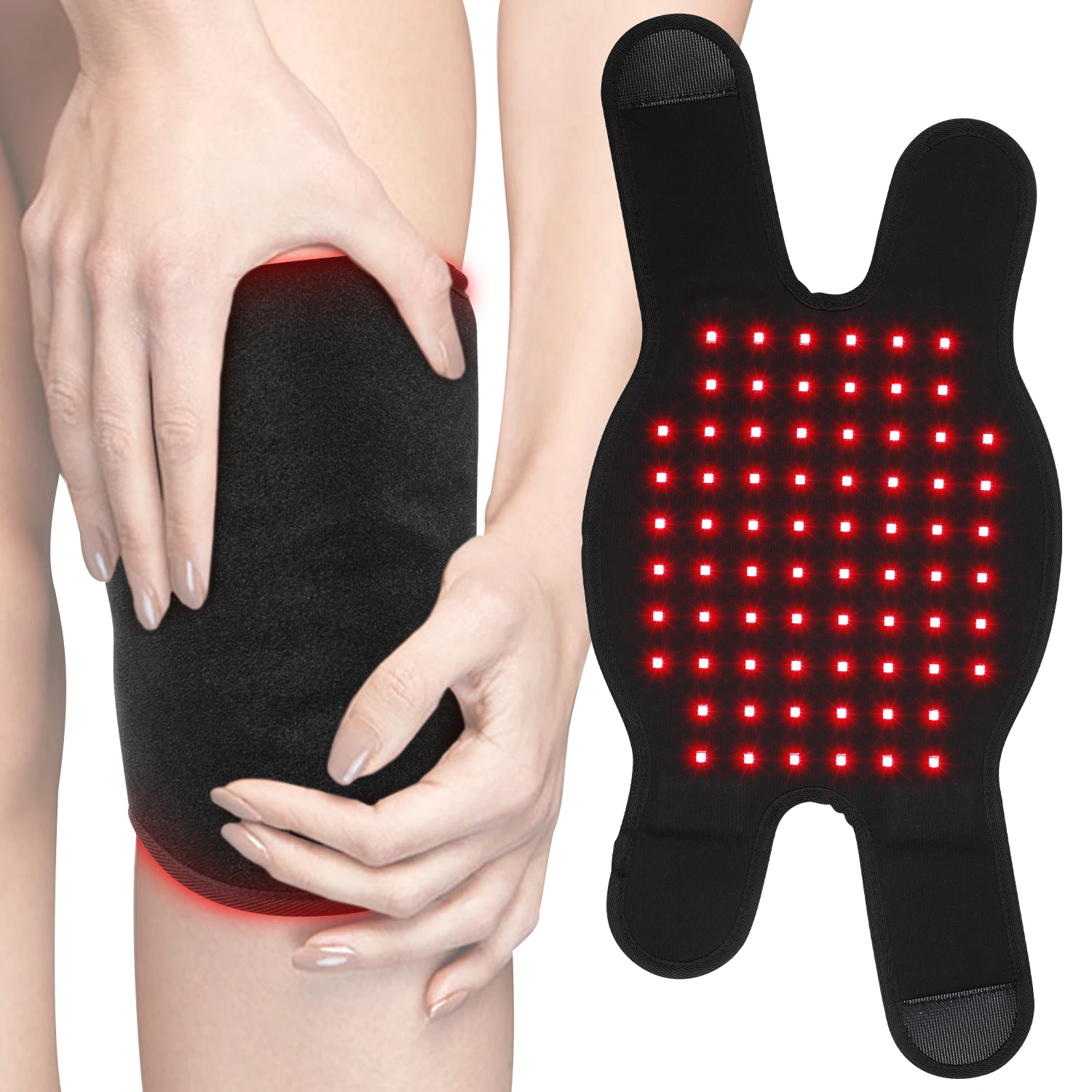 Wireless Battery Rechargeable Red Light Therapy Pad 940nm Ankle Red Light Therapy Wrap for Wrist Feet Leg