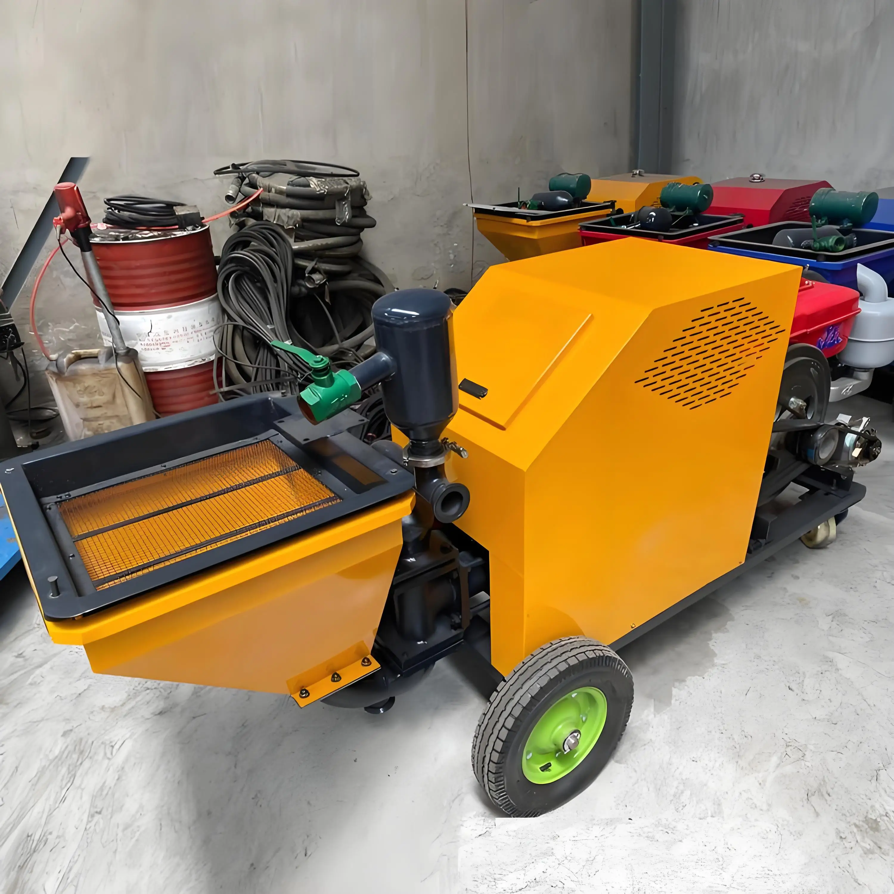 Factory Direct Small Construction Machinery Wall Mortar Cement Spraying Machine Concrete Pumps Provided Electric Motor or Diesel