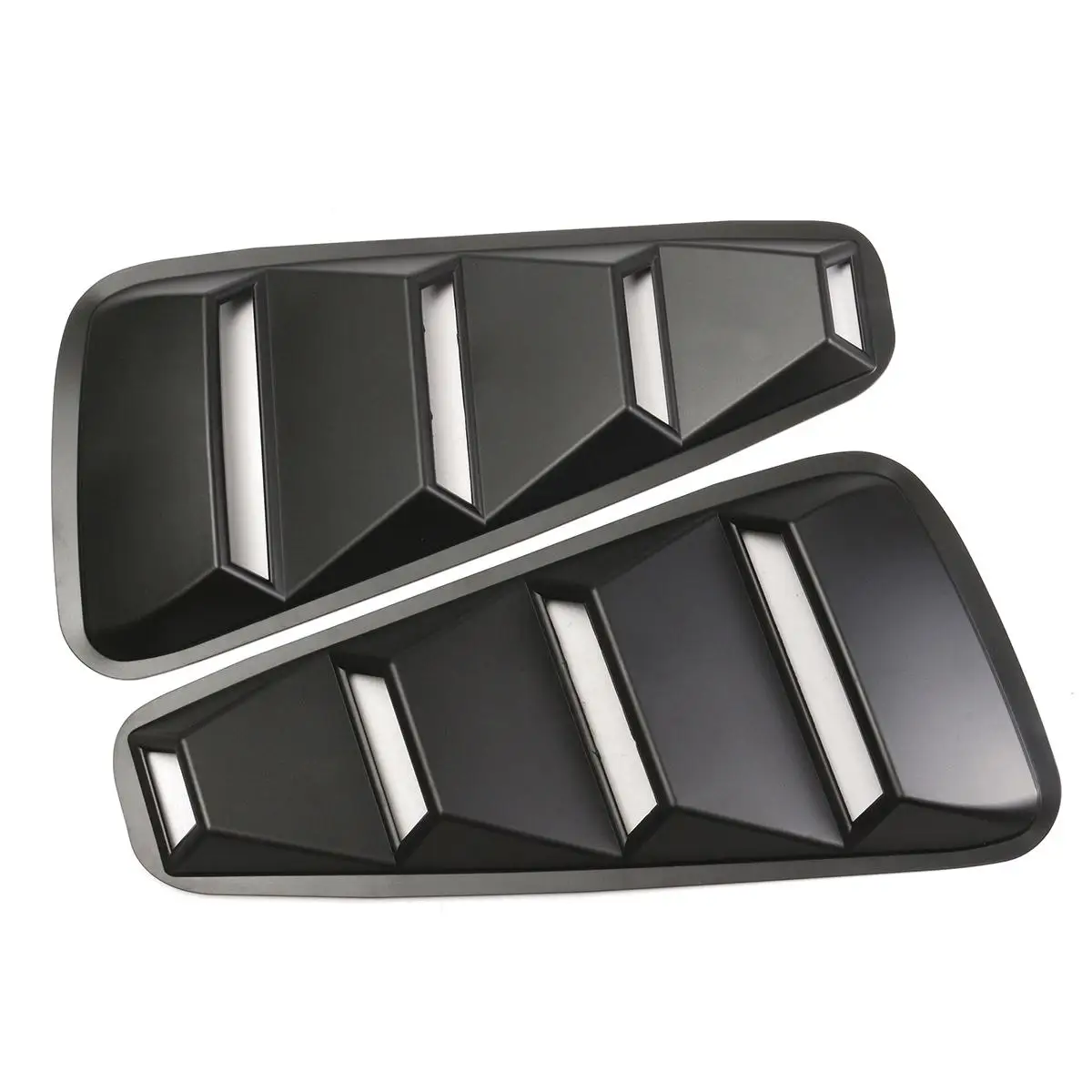 1 Pair Car Auto 1/4 Quarter Side Window Louvers Scoop Cover Vent For Ford Mustang 2005-2014