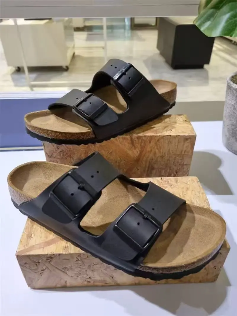 

Новые дизайнерские женские сабо Boston, мужские шлепанцы, сандалии, слайдеры из замши и кожи, высококачественные летние модели в коробке