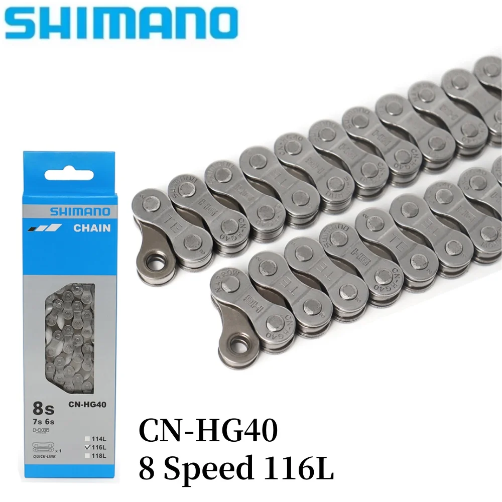 

SHIMANO CN-HG40 Original Bicycle Chain 8 Speed MTB Bike Chain 8S 8V 116L Mountain Bike Chains Bicycle Parts