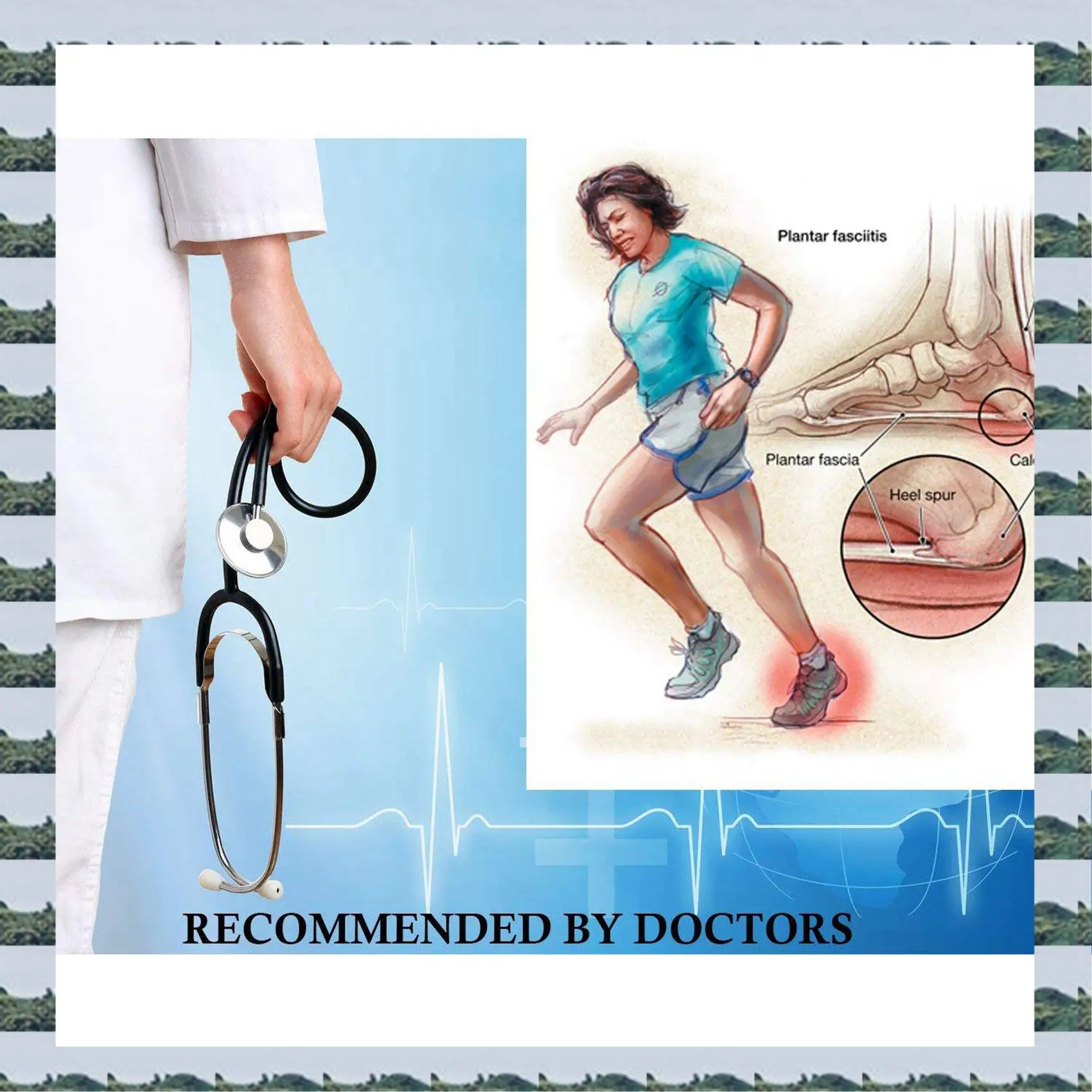 

ABQR Heel Cups Plantar Fasciitis Inserts, Gel Heel Pads Cushion New Material (6 Pairs) Great For Heel Pain