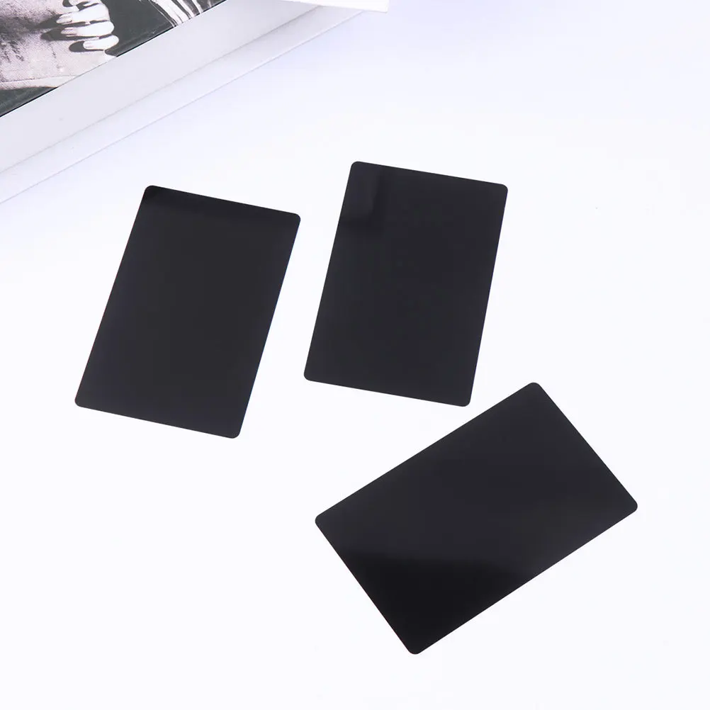 

100 Pcs Metal Business Card Blank Cards Engravable Blanks for Engraving Sublimation Aluminum Name