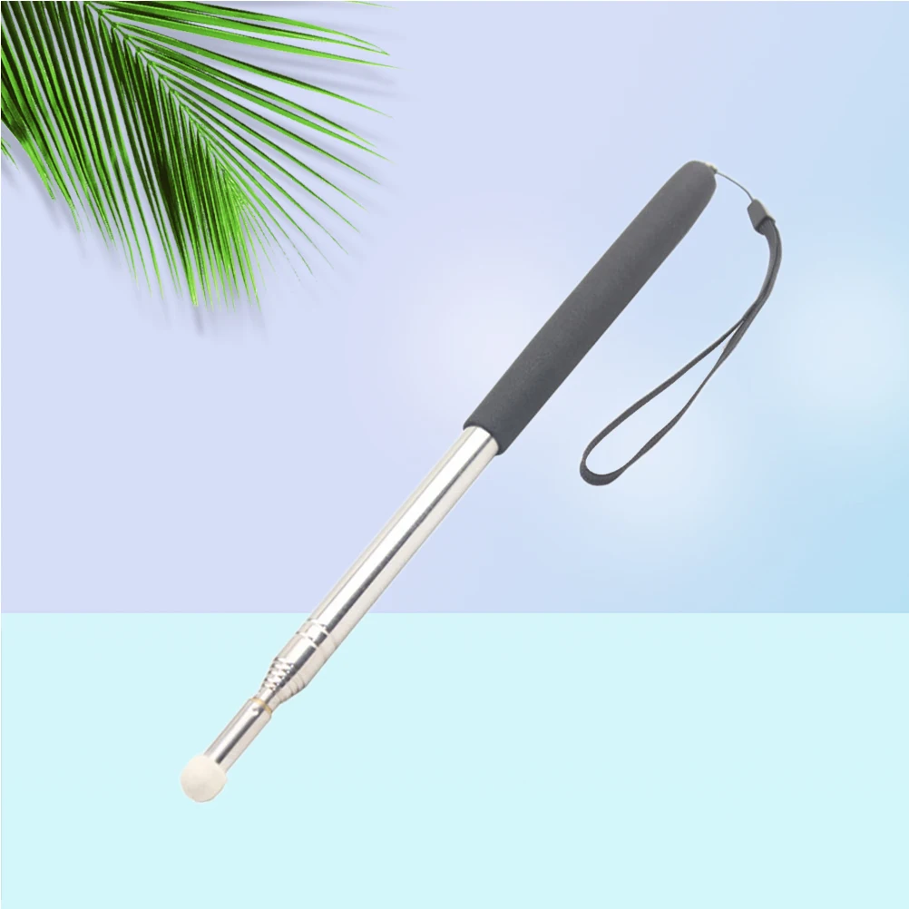 

2 Pcs Pointer Pen Hand Extendable Telescopic Retractable Teaching Presenter Classroom Black Teachers