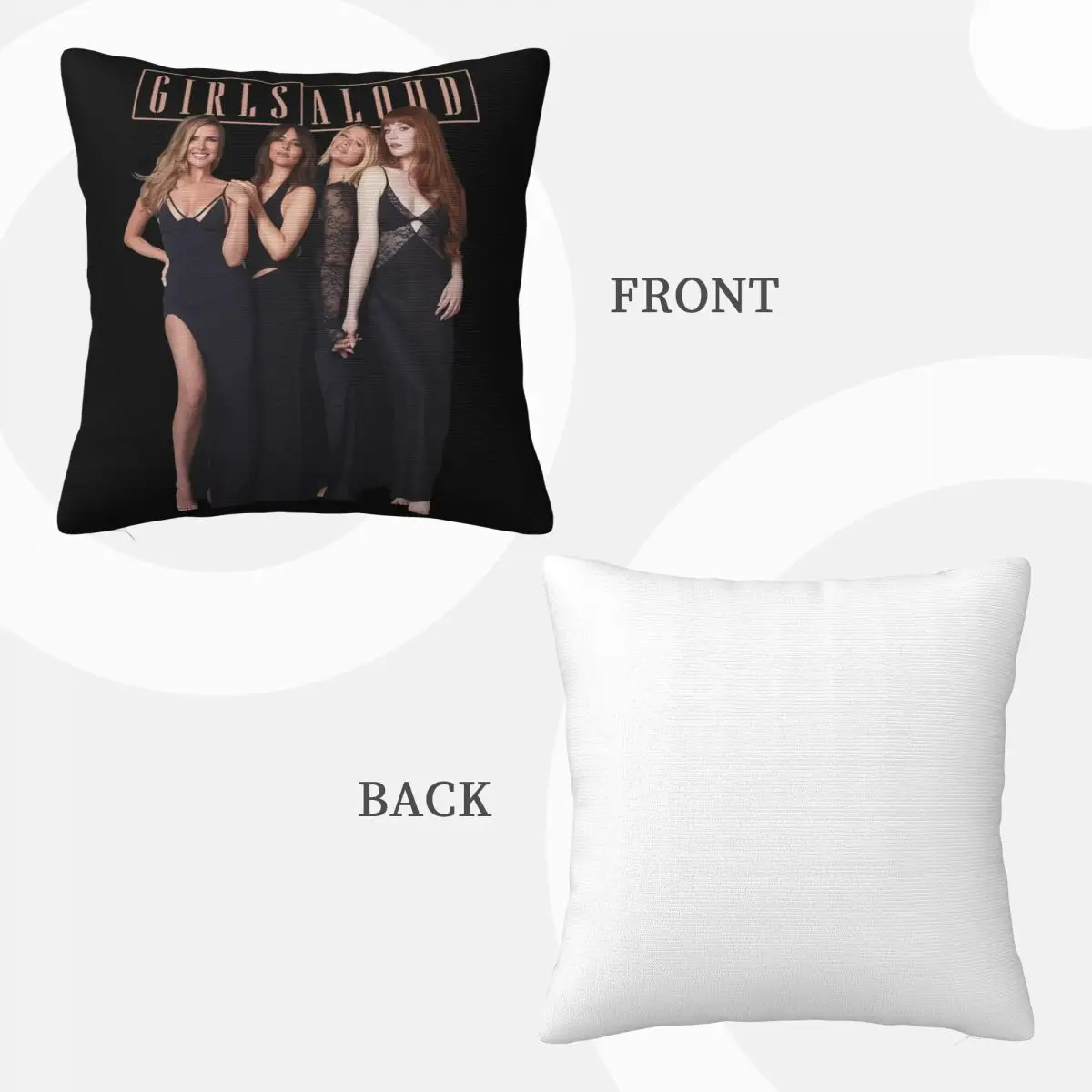 Girls Aloud Cheryl Cole Nadine Coyle 2 Dakimakura Decorative Pillows Cushion Cover 45X45 Pillow Case Pillow Cover