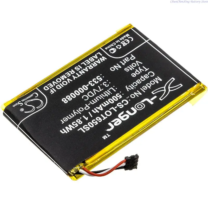 500mAh Battery 533-000088, AHB303450 for Logitech Touchpad T650, MX Master, please double check the connector