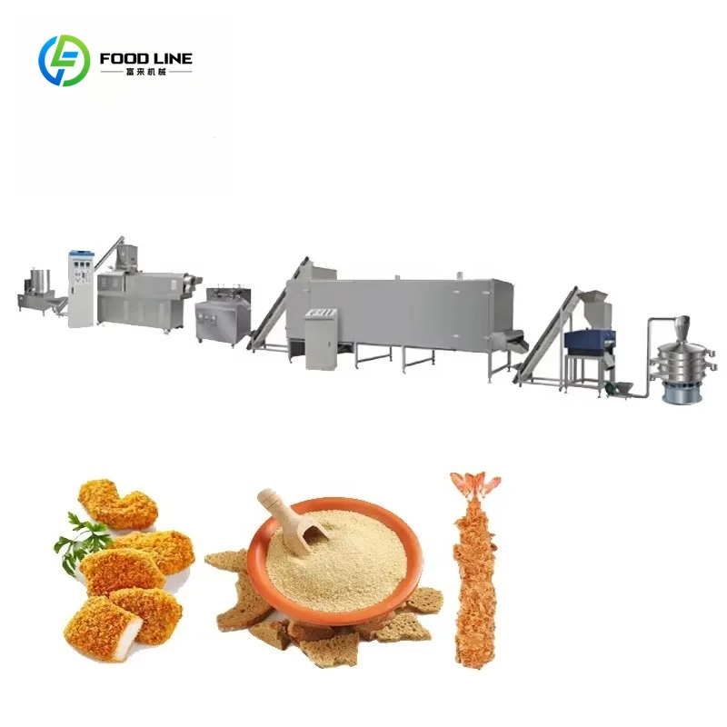 Línea de Producción de Pan Rallado de Doble Tornillo de Acero Inoxidable 304, Máquina Automática para Hacer Panko, Equipo de Panadería Personalizado