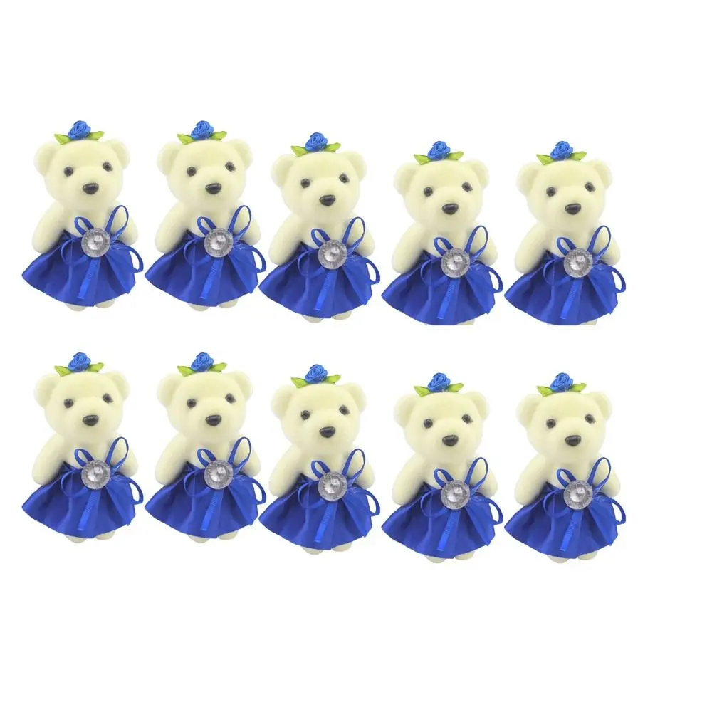 10 unids/set oso de espuma juguetes de espuma de peluche viñetas de animales Mini oso ramo de flores DIY muñeco de peluche muñeca de ramo de dibujos animados