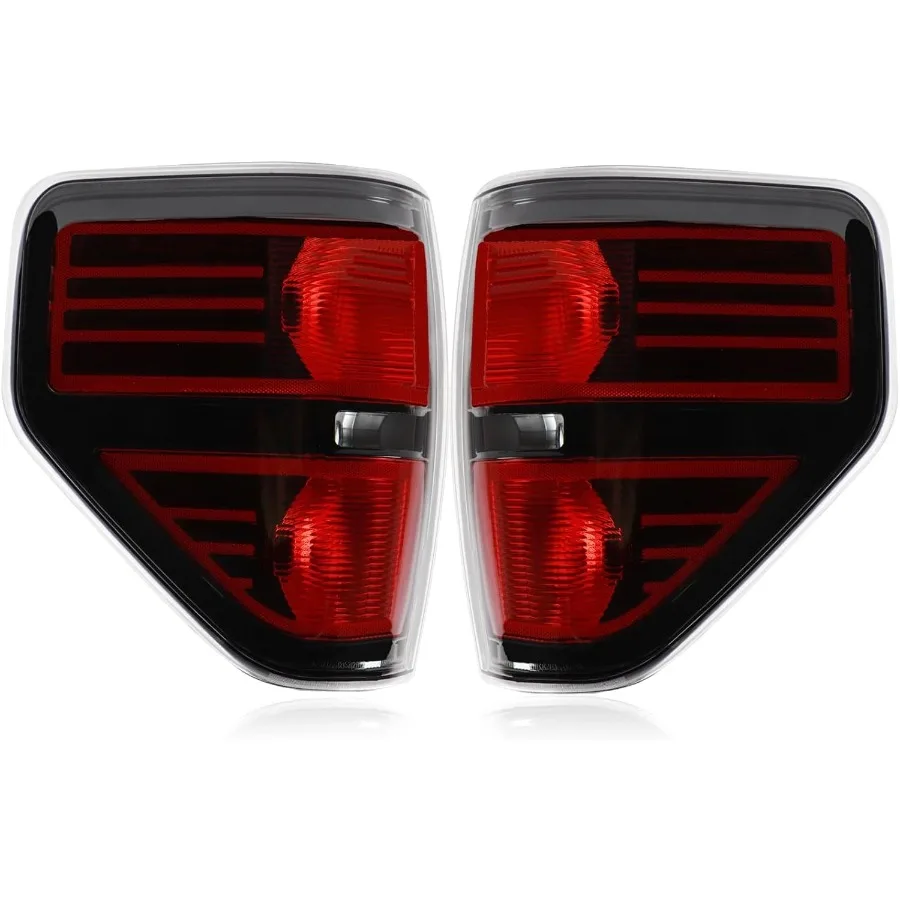 

Tail lights assembly compatible with 20092014 F150 smoke lens rear lights replacement for OE ideal for improved visibility and