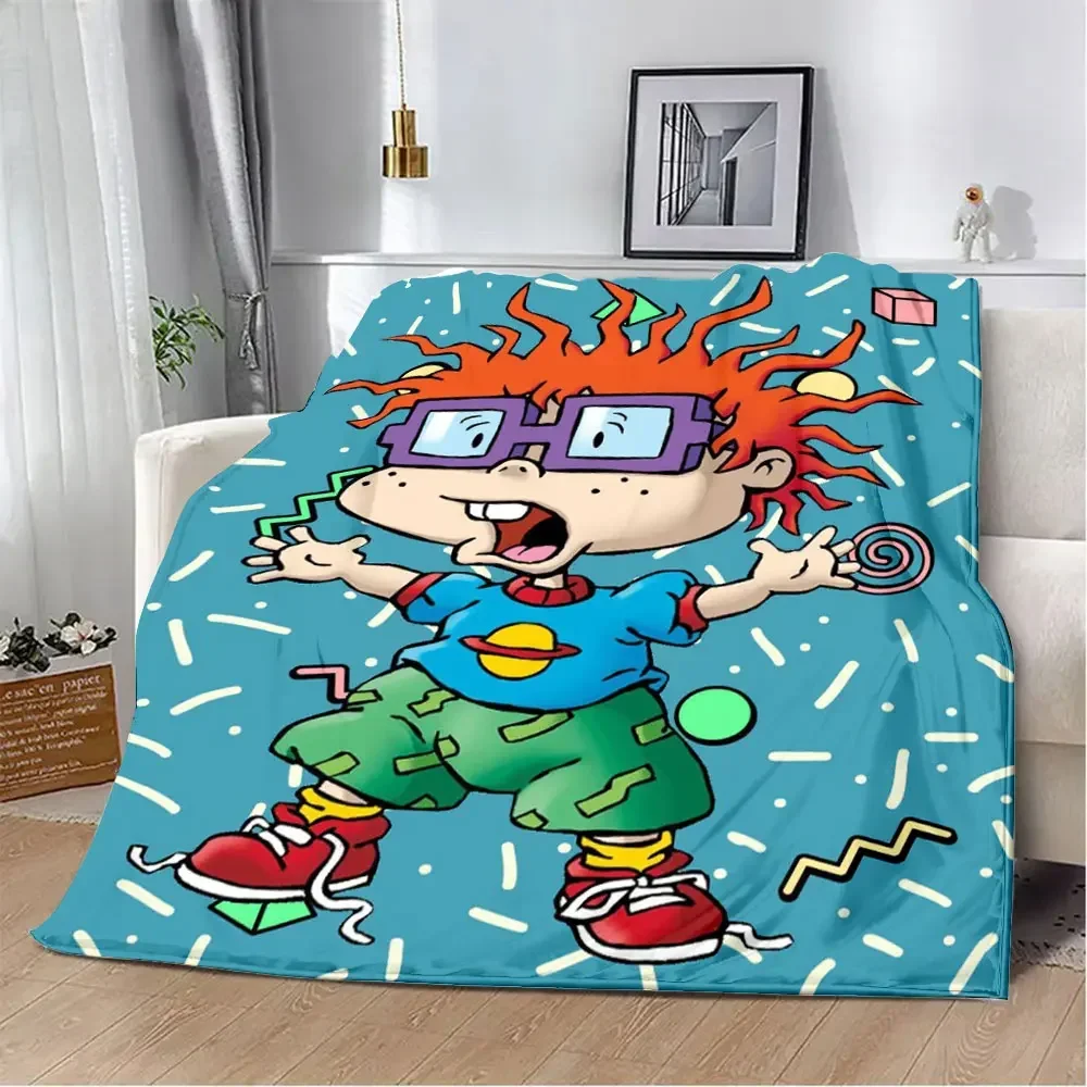 Cartoon R-rugrats Printed Blanket Picnic Blankets Warm Blanket Soft and Comfortable Blanket Home Travel Birthday Gift