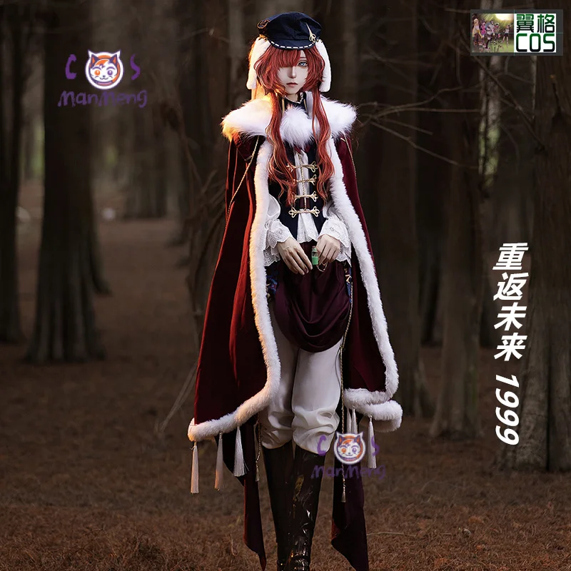 Game Reverse:1999 Enisey Cosplay Costume Cape Hat Vest Pants Uniform Halloween Christmas Men and Women Gothic Suit S-XXL view 4