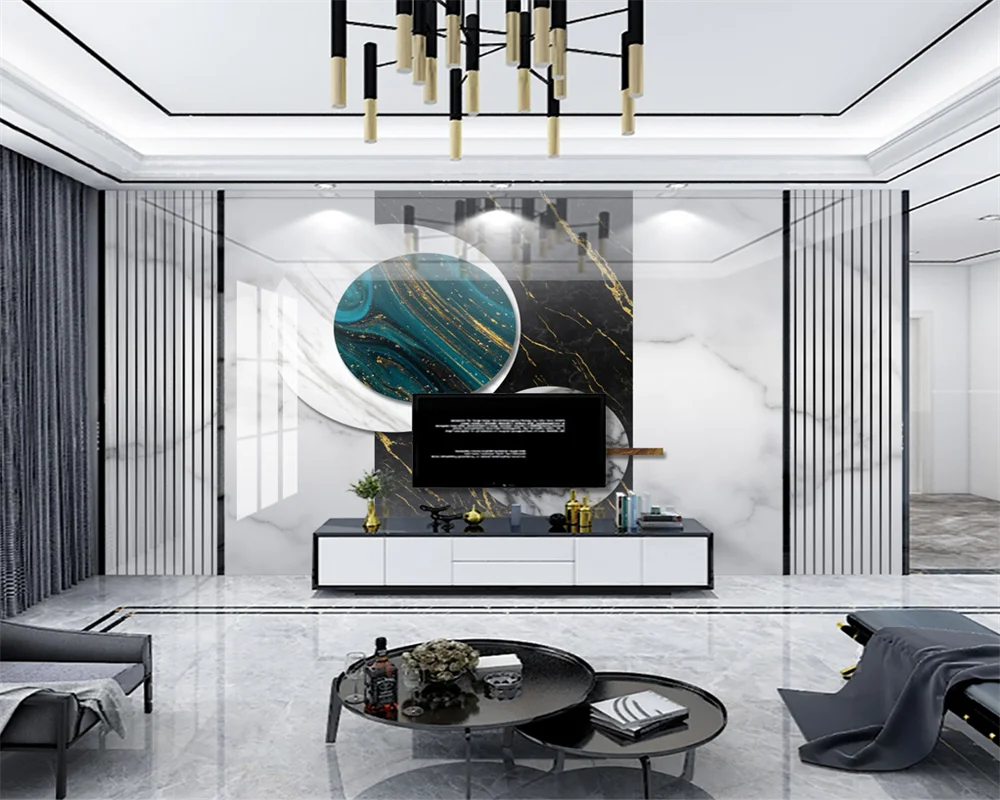 

Beibehang индивидуальный современный мраморный узор комбинация геометрический твердый диван гостиная фон обои papier peint