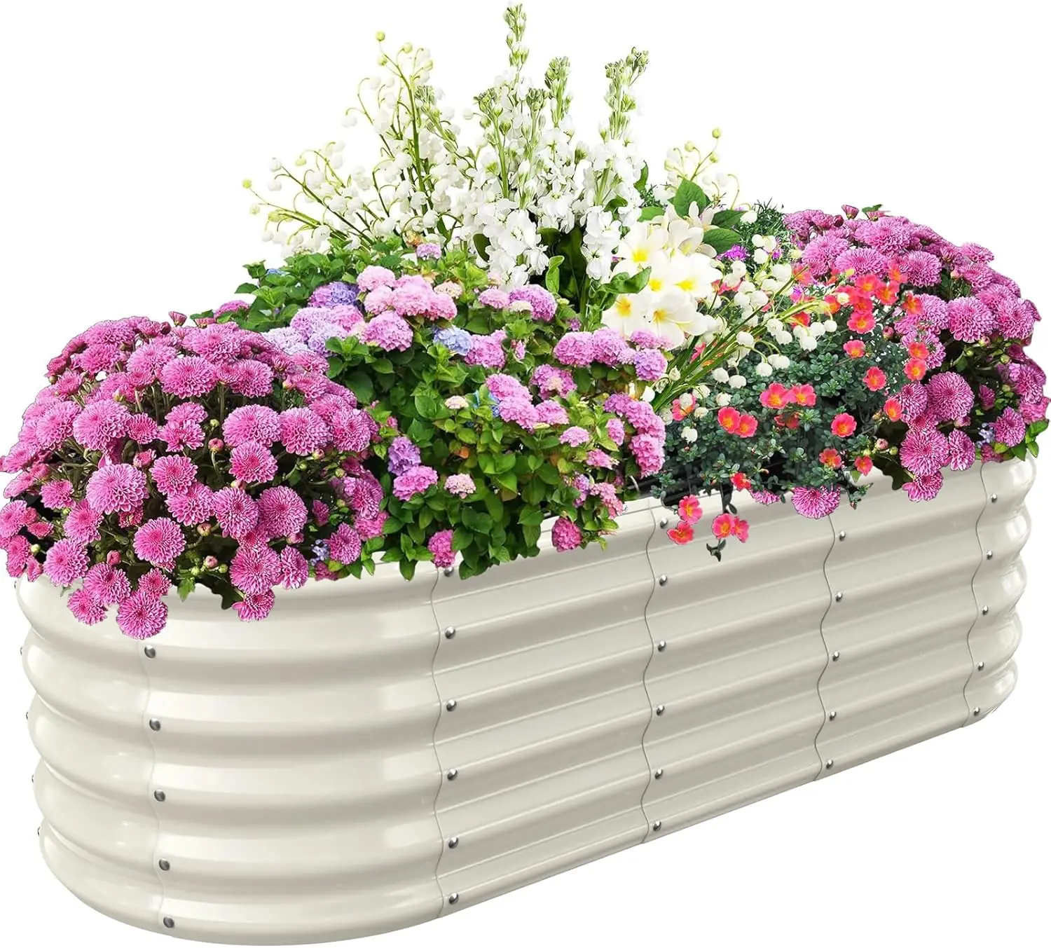 

17" tall 5x2x1 Metal Raised Garden Bed for Plants, Vegetables, Flowers