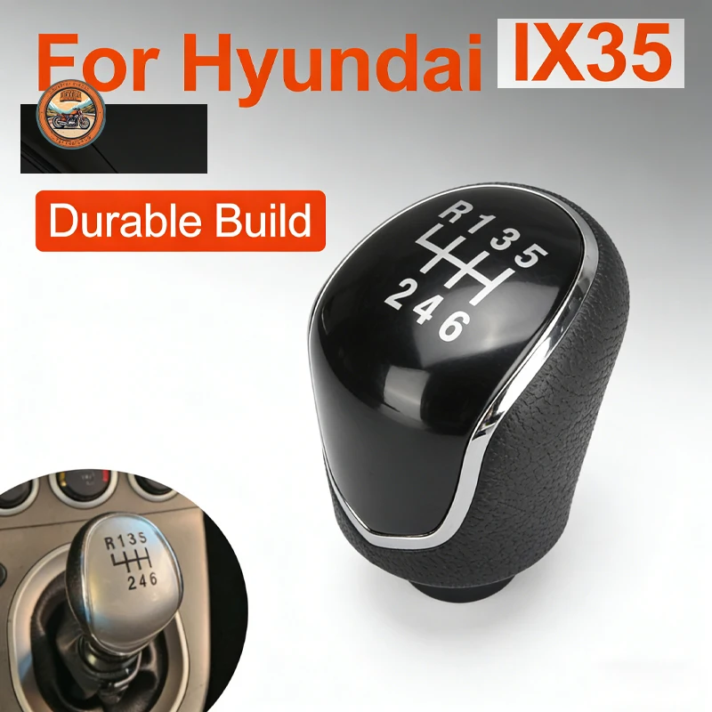 

Новая черная ручка переключения передач на 6 скоростей для Hyundai IX35 2012-2015, рычаг переключения передач, аксессуары для авто.