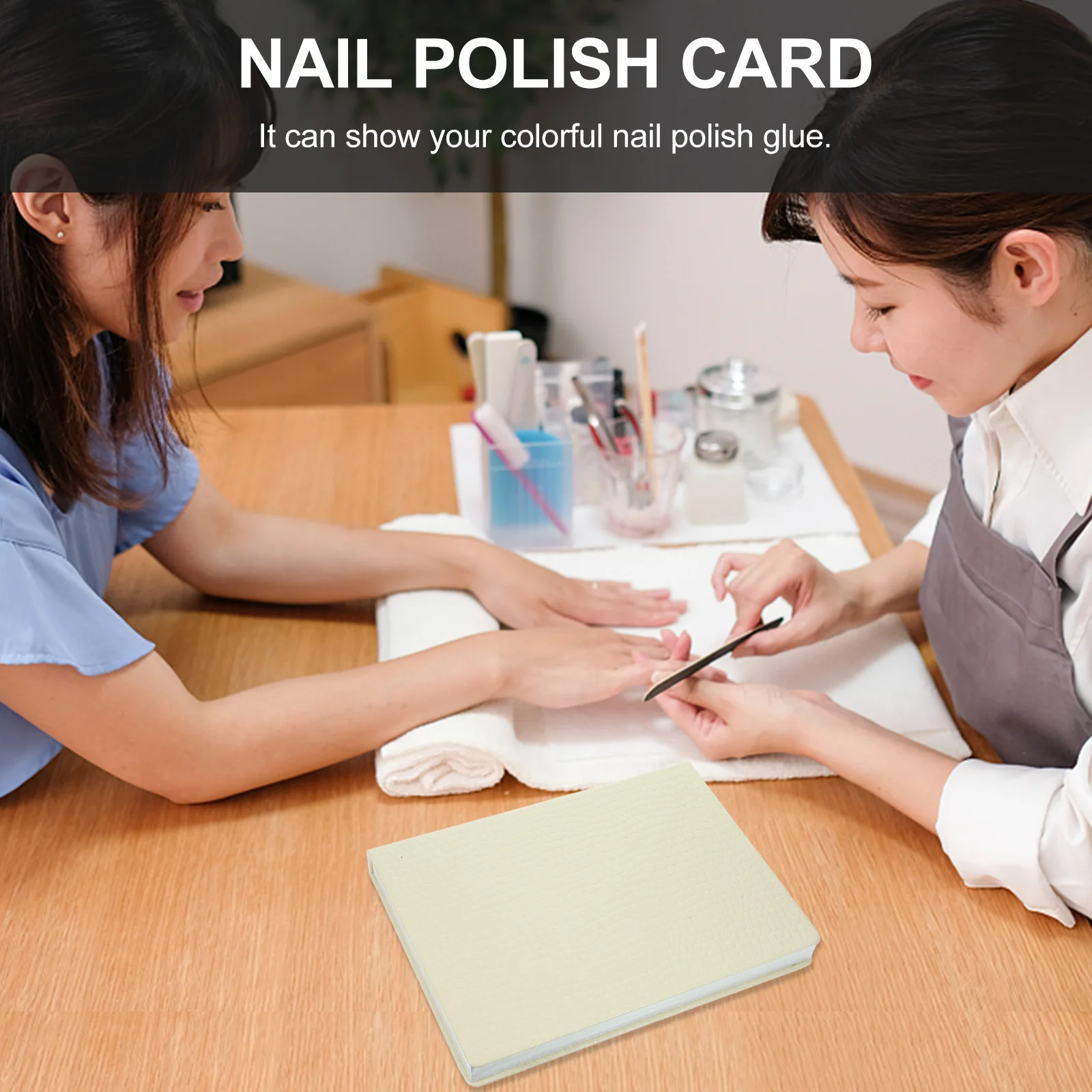 

216 Colors Alligator Nail Color Show Card Fine Workmanship Display Vivid Nail Polish Glue Manicure Tool for Sales Promotion