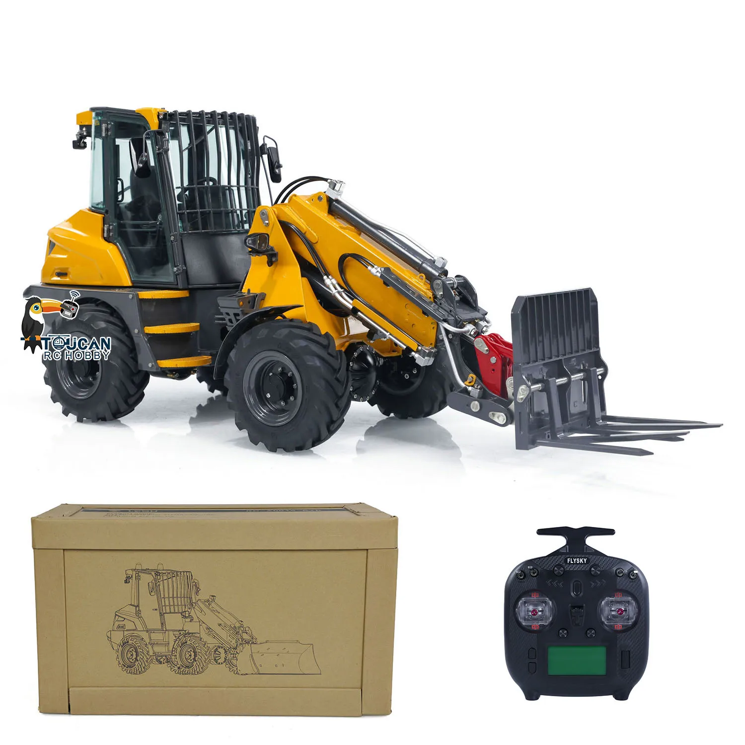 

LESU AOUE MCL8 1/14 RC Hydraulic Metal Loader Truck Model ST8 Light Sound ESC Motor Radio Control Car Painted Assembled Toy