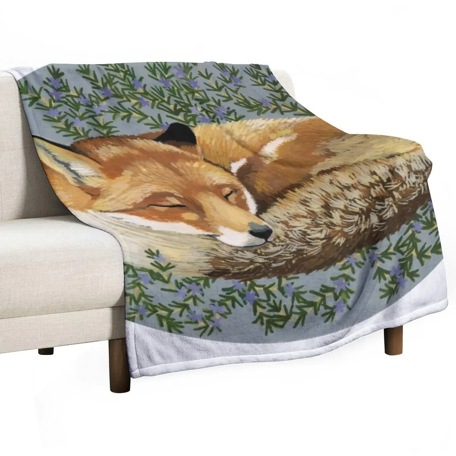 

Rosemary Fox Throw Blanket manga Fashion Sofas Sofa Throw Plaid on the sofa Blankets