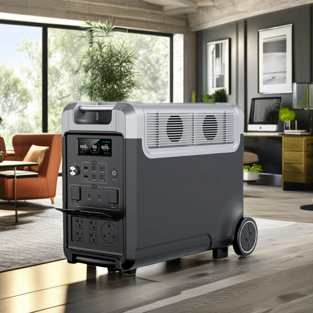 3600W 3840Wh Solar Generator Portable Power Station for Mobile Camping Pure Sine Wave External Battery with Solar Panel