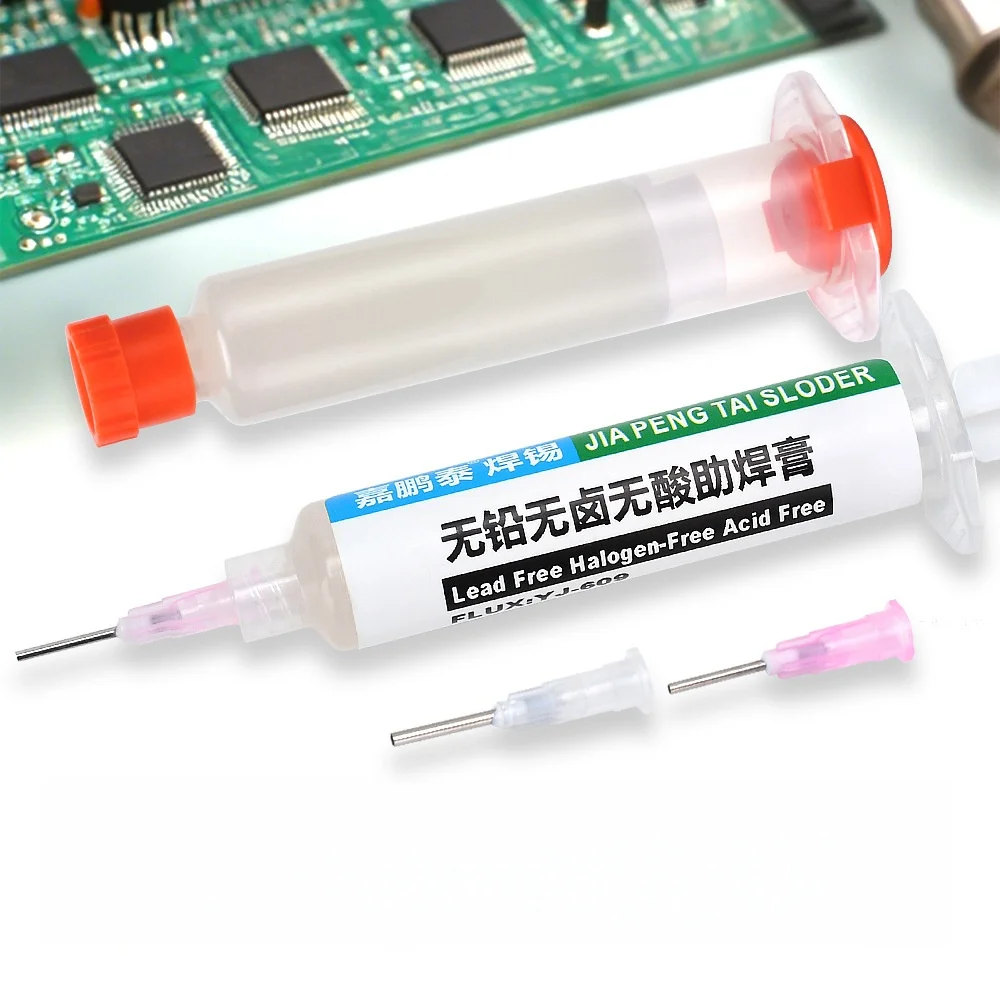 Pasta lutownicza YJ609 10ml, bezzakłynowa pasta lutownicza, olej lutowniczy, niskodymna pasta lutownicza, FLUX do lutowania