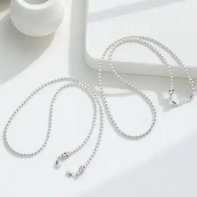 2Pcs Versatile Pearl Glasses Chain Delicate Design Anti-Lost Glasses Hanging Rope Eyewear Accessory Sunglasses Hanging Rope