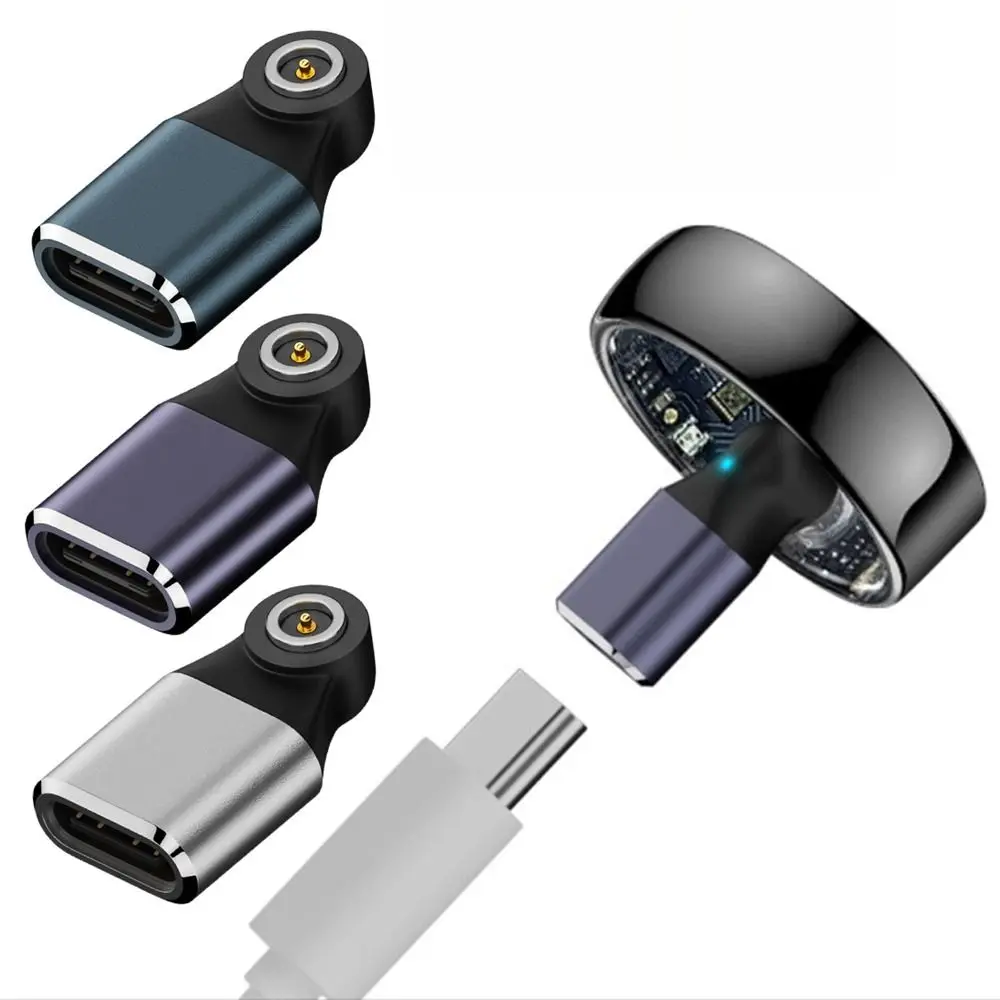 com luz indicadora conversor de carregamento de anel inteligente universal proteção contra curto-circuito conector de carregador rastreador de fitness