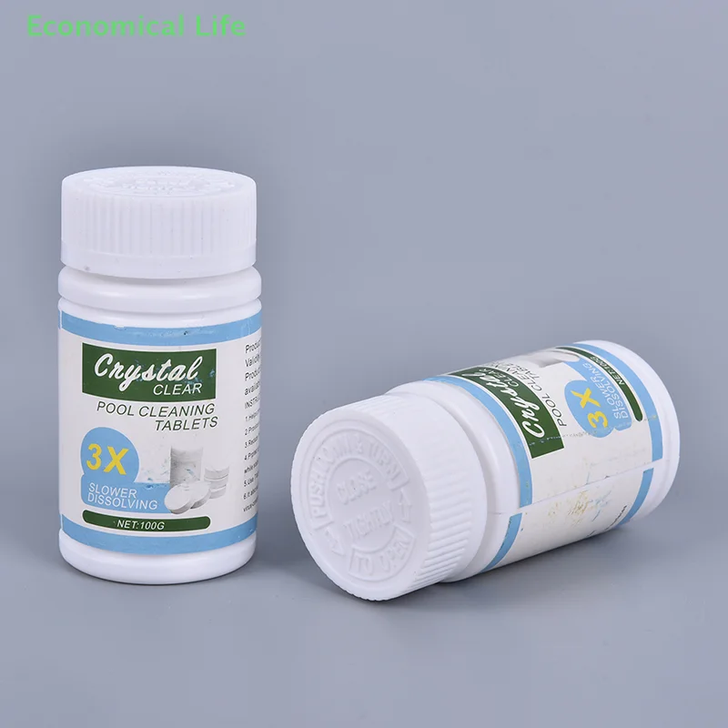 100 шт. таблетки для чистки бассейна эффективно очищают воду кристально прозрачные средства для чистки бассейна