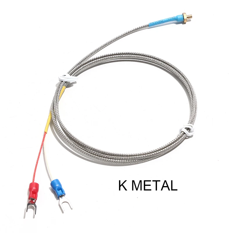 1PC K-Type M3 M4 ทองแดงสกรู Thermocouple Temperature Probe PT100 เซ็นเซอร์ความต้านทาน PTFE สาย 3D เครื่องพิมพ์เซ็นเซอร์อุณหภูมิ