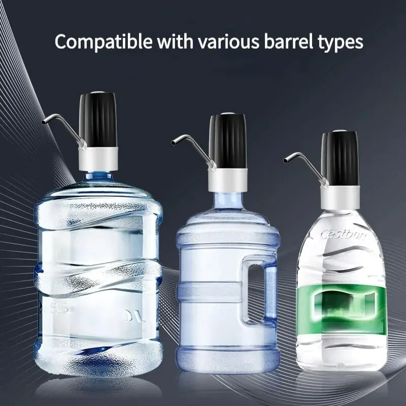 1 PCS Automatic Electric Water Bottle Pump Dispenser Household Gallon Drinking Bottle Switch Smart Water Treatment Appliances