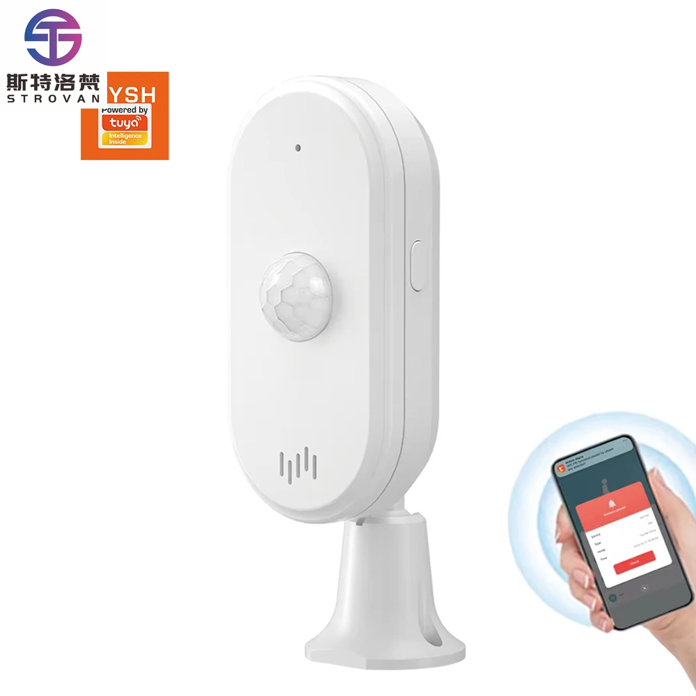 

STLF Manufacturer Wholesale Home Automation Security Tuya Smart Life App Wi-Fi PIR Motion Sensor Alarm