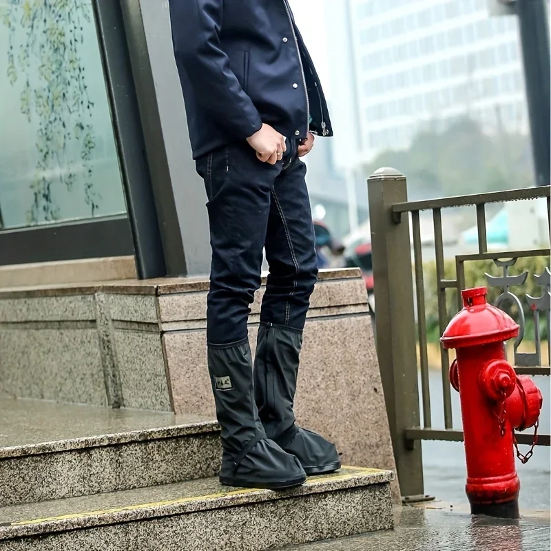 รถจักรยานยนต์รองเท้ารองเท้าครอบคลุม Moto กันน้ําผู้ขับขี่รถจักรยานยนต์เสื้อกันฝน BIKER Rain BOOT Rainy Days กลางแจ้ง