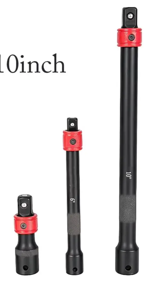 Self Locking Extension Bar 3/8 1/2 1/4 Drive For Quick Release Socket Adapter Rod For Impact Wrench Power Tool Accessories