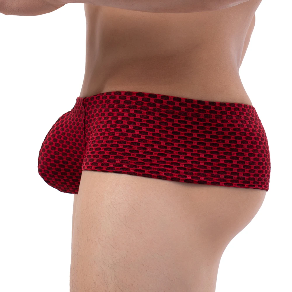 iKingsky Men\'s Sexy Cheeky Boxer Briefs Mini Cheek Thong Underwear Sporty Pouch T-back Under Panties for Men