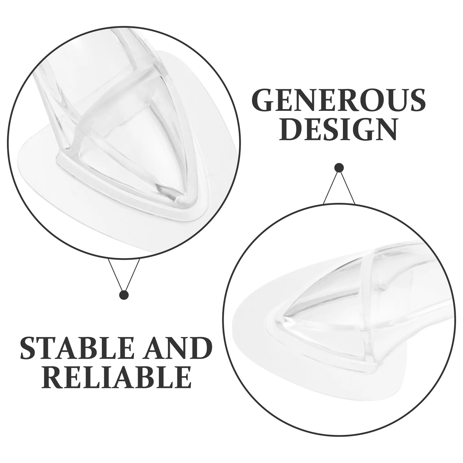 

Adhesive Cabinet Handle Self-Stick Drawer Knob For Glass Door Wardrobe Cupboard Bookcase Sticky Dresser Pull Plastic