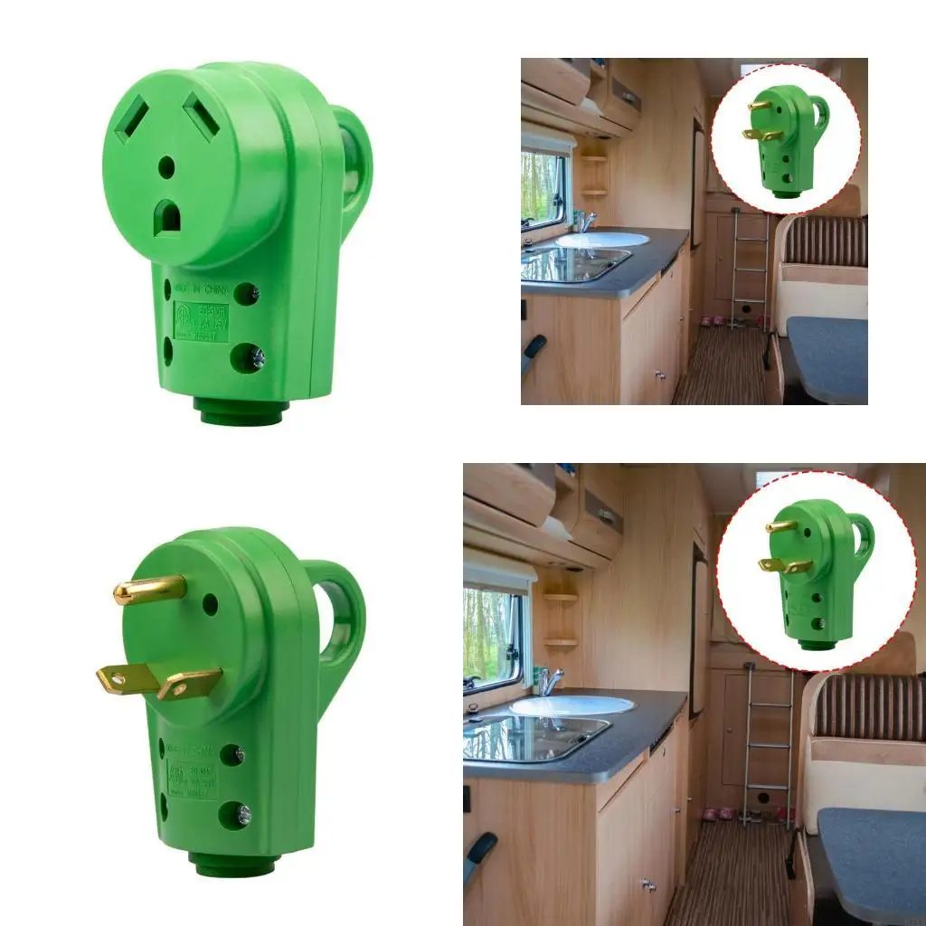 

Мужская/женская заглушка RVS 30AMP 125V rvs receptacle gul ulge andecter aadapter питания питания с ручкой Grip d7ya
