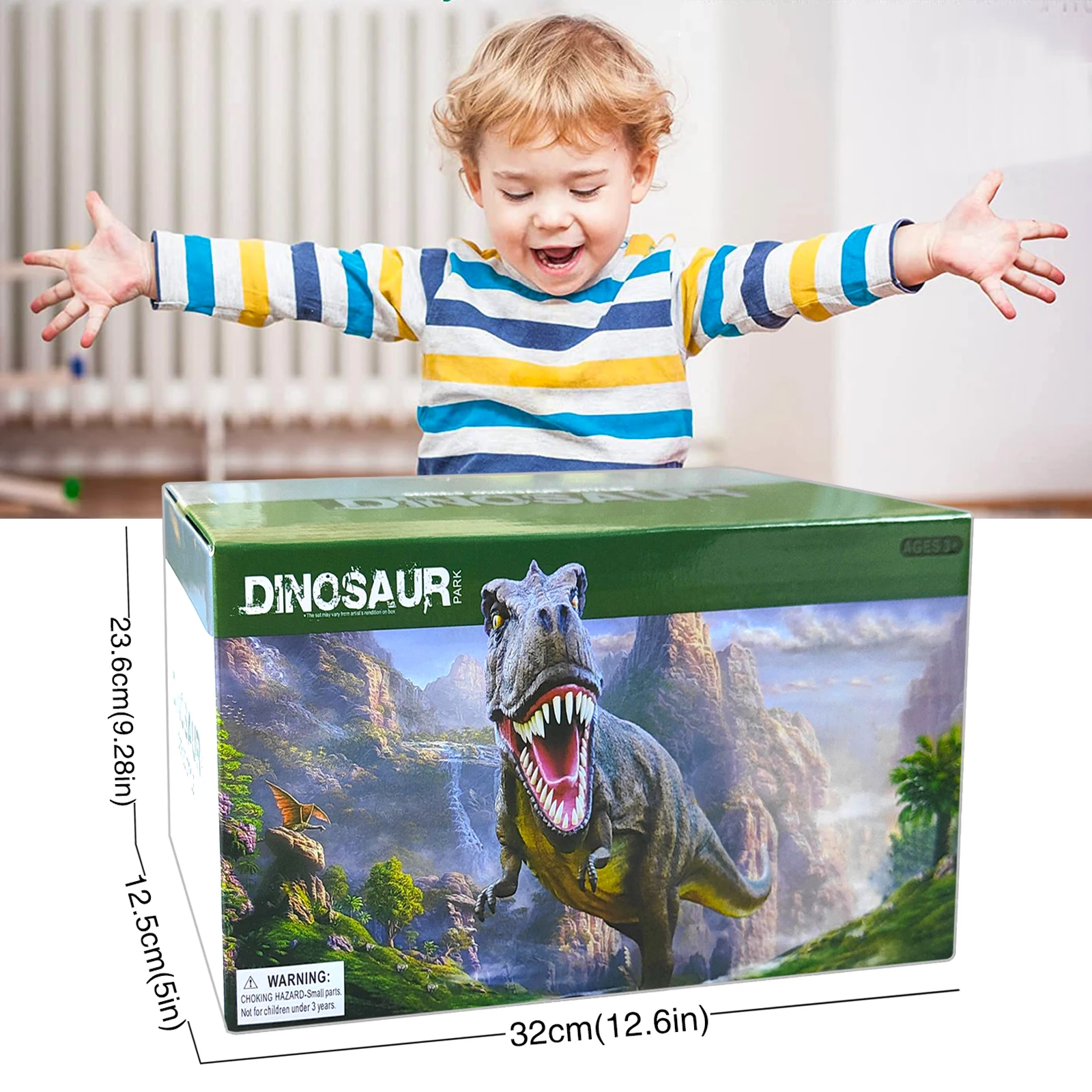 Dinozor oyuncak trenler bir dinozor dünya yol yarış-esnek parça Playset oluşturmak, dinozorlar oyuncaklar eski erkek kızlar için yarış arabası