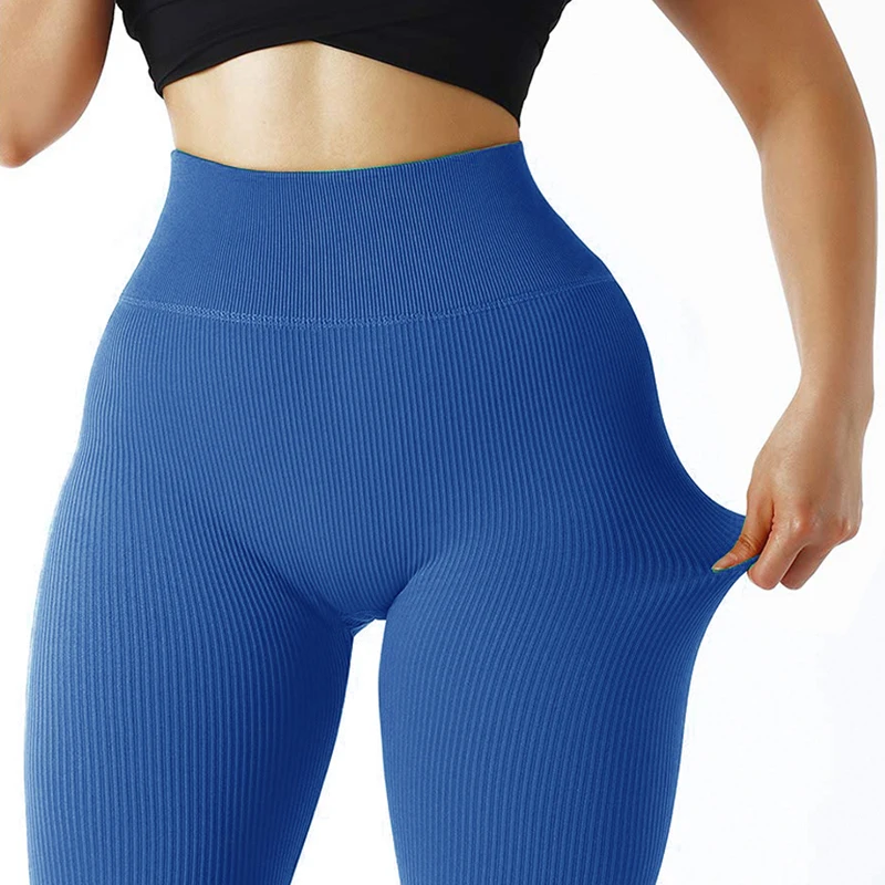 Autumn Sexy Gym Leggings Women High Waist Skinny Stretch Fitness Leggings Exercise Activewear Running Outdoors Fashion Thread