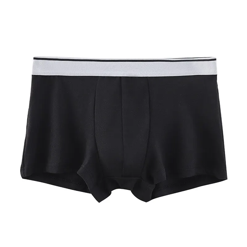 Men Panties Male Underwears Breathable Sexy Men\'s Underpants Black Comfortable Boxer Solid Underpants Mens Plus Size Boxers Hot