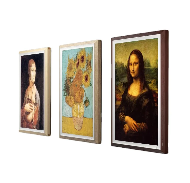 

21.5/32''Intelligent Museum Smart Photo Frame Display Artistic Design Wooden Lcd Screen For Digital Art Painting Machine